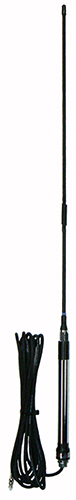 Ground independent UHF fibreglass whip elevated feed antenna – 420-440MHz, UHF Male, 50W, 6.2dBi – 940mm